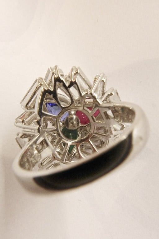 White Gold Mouawad Cocktail Ring In Good Condition In Paris, IDF
