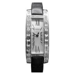 Cartier Lady's White Gold and Diamond Wristwatch