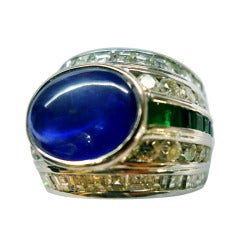 Repossi Sapphire Diamond Ring;