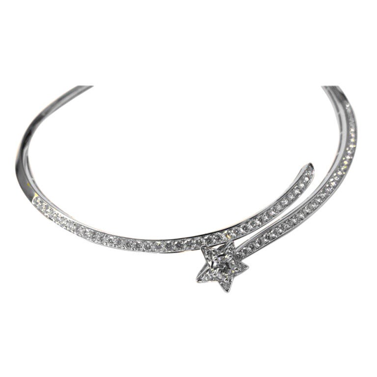 Rare Chanel Star Diamond necklace at 1stDibs