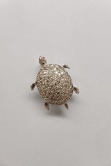 Platinum Turtle broach