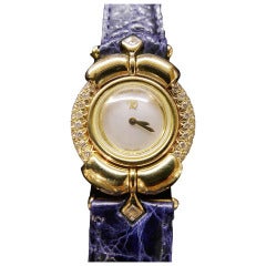 Rene Boivin Lady's Yellow Gold and Diamond Wristwatch