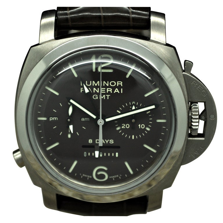 Panerai Titanium PAM 311 Luminor 8 Days Chrono Monopulsante GMT