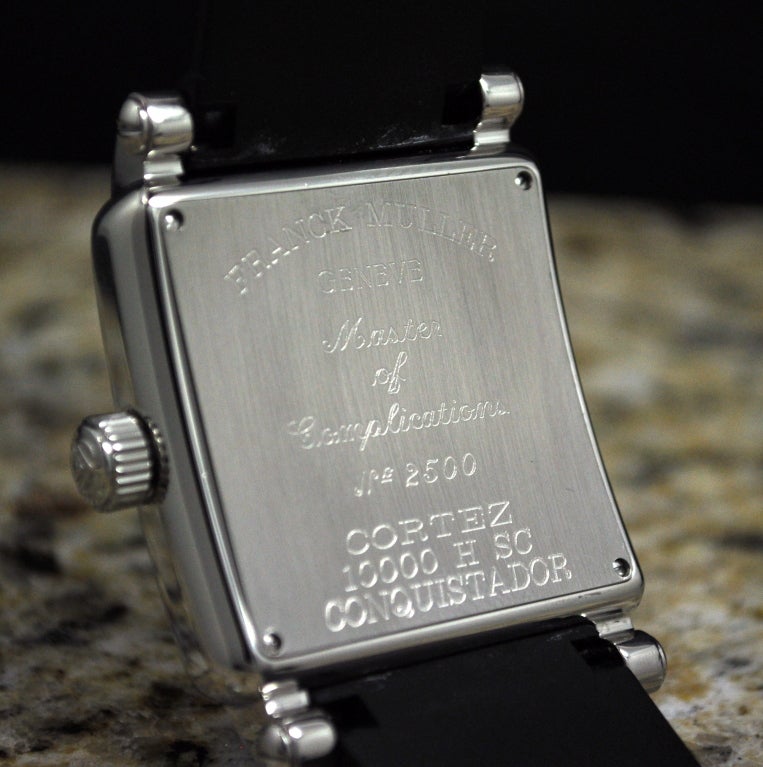 Franck Muller Stainless Steel Conquistador Cortez Wristwatch 4