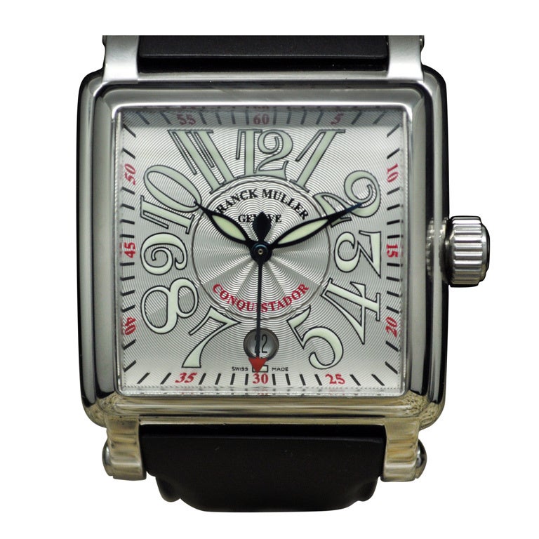 Franck Muller Stainless Steel Conquistador Cortez Wristwatch