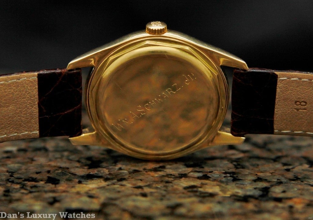 Patek Philippe Yellow Gold Wristwatch with Porcelain Dial Ref 2526 at ...