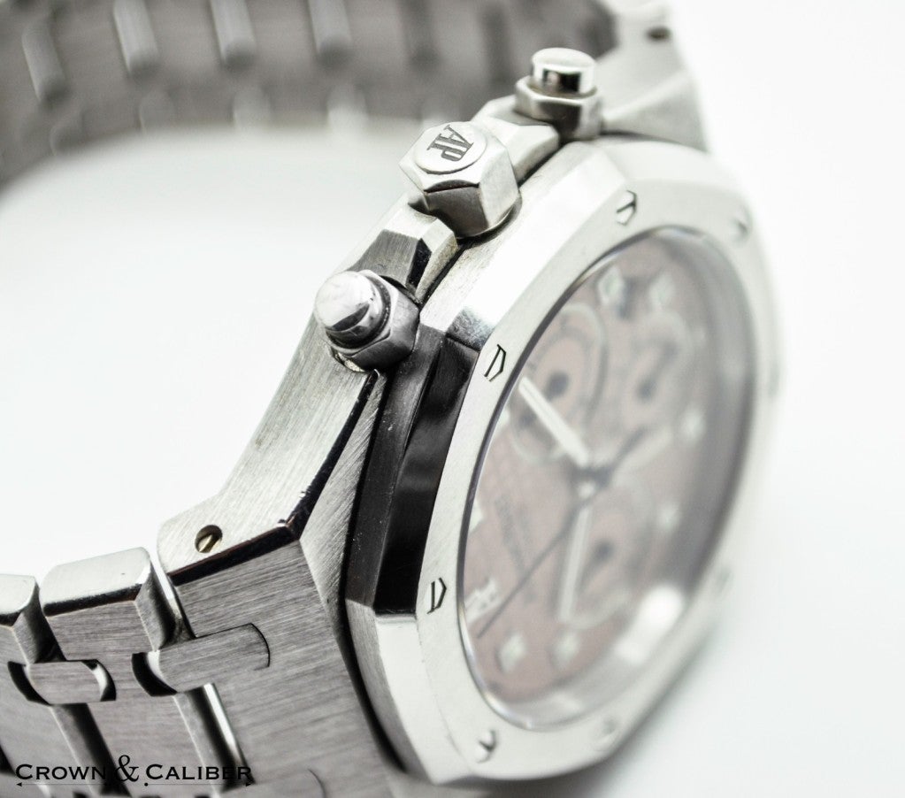 Audemars Piguet: Royal Oak Chronograph-Armbanduhr aus Weißgold Herren