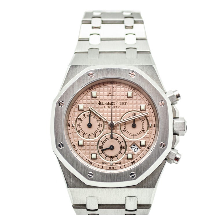 Audemars Piguet: Royal Oak Chronograph-Armbanduhr aus Weißgold