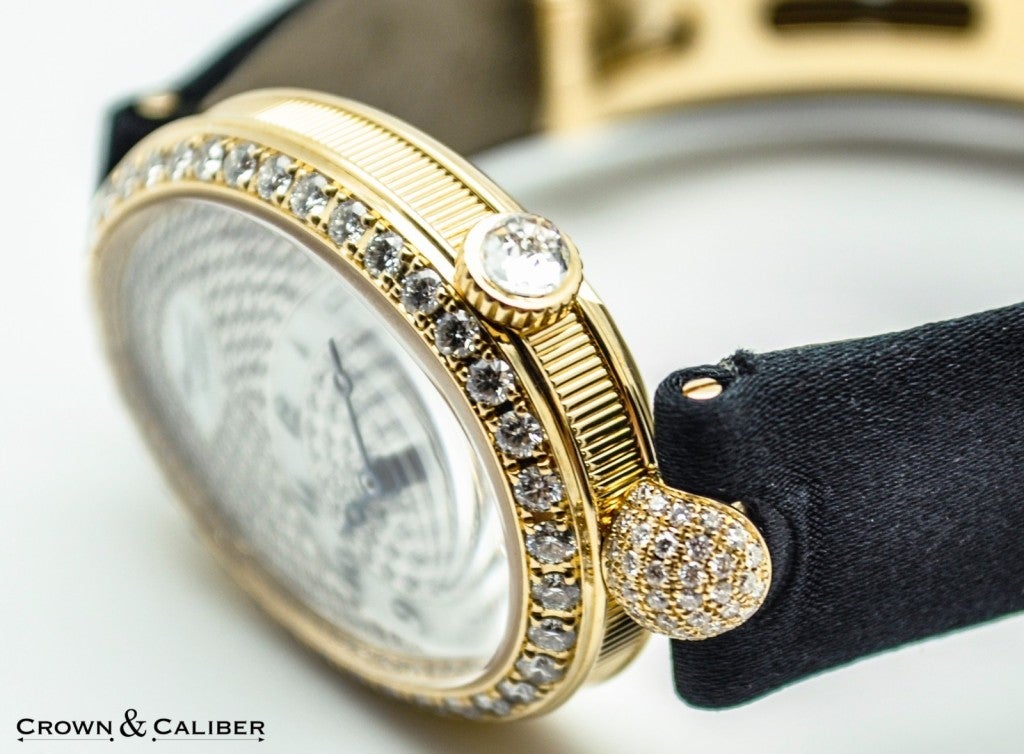 Breguet Lady's Yellow Gold and Diamond Reine de Naples Automatic Wristwatch In Excellent Condition In Atlanta, GA
