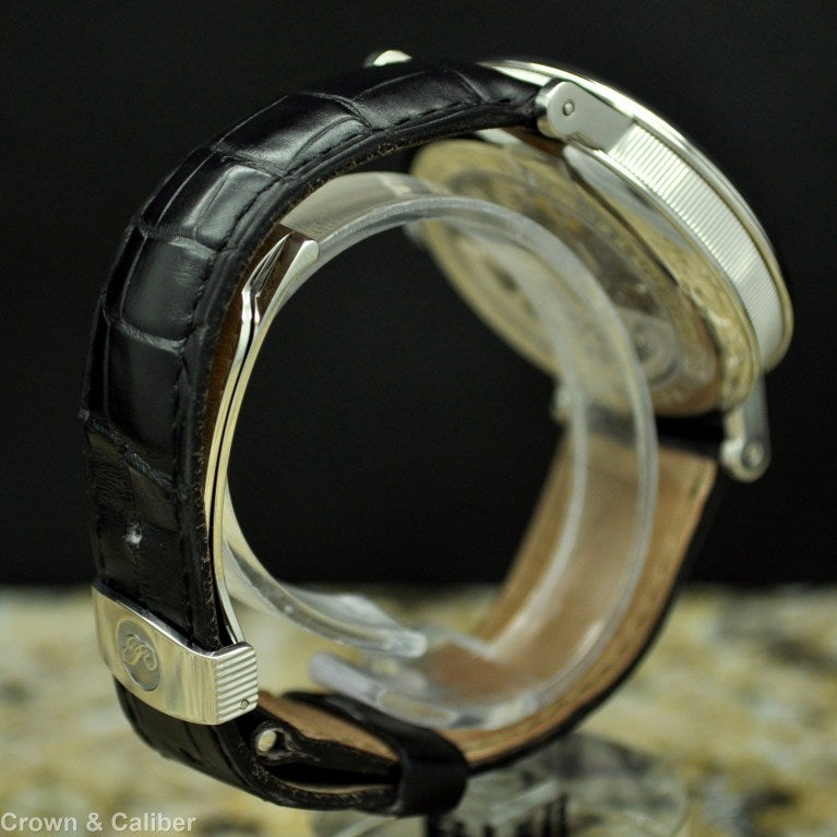 Contemporary Breguet Platinum Automatic Tourbillon Power Reserve Wristwatch
