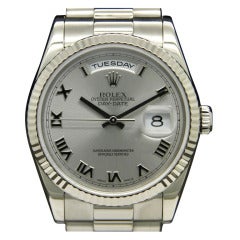 Rolex White Gold Day-Date President Wristwatch Ref 118239 circa 2000
