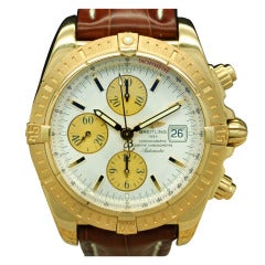 Breitling Yellow Gold Chronomat Evolution Wristwatch