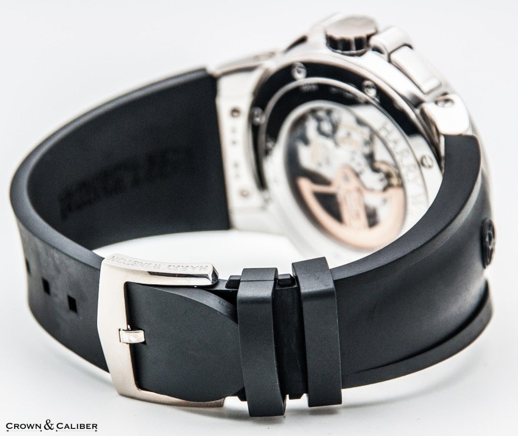 Harry Winston Ocean Tri-Retrograde Automatic Chronograph Wristwatch, Ref 400-MCRA44W

Brand: Harry Winston
Collection: Ocean Retrograde
Case Material: 18k white gold
Reference Number: 400-MCRA44W
Dial Window: Scratch resistant sapphire