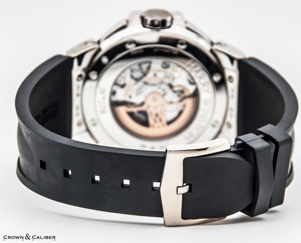 Harry Winston White Gold Ocean Tri-Retrograde Automatic Chronograph Wristwatch 1