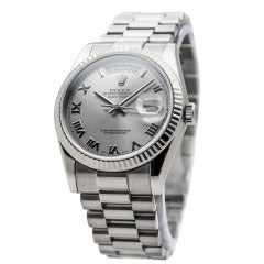 Rolex White Gold Day-Date President Wristwatch Ref 118239 circa 2000