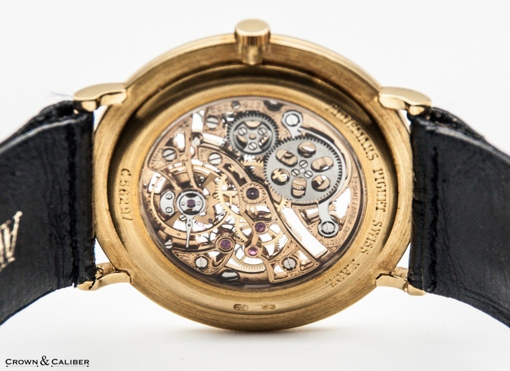 Audemars Piguet Yellow Gold Skeleton Wristwatch with Box and Manuals 5