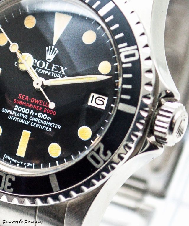 Rolex Stainless Steel Double Red Sea Dweller Mark III Wristwatch Ref 1665 5