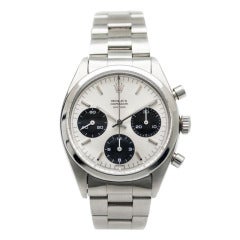 Rolex Stainless Steel Pre-Daytona Chronograph Wristwatch Ref 6234