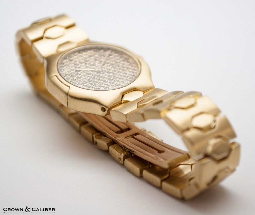 Vacheron & Constantin Yellow Gold and Diamond Bracelet Wristwatch 3