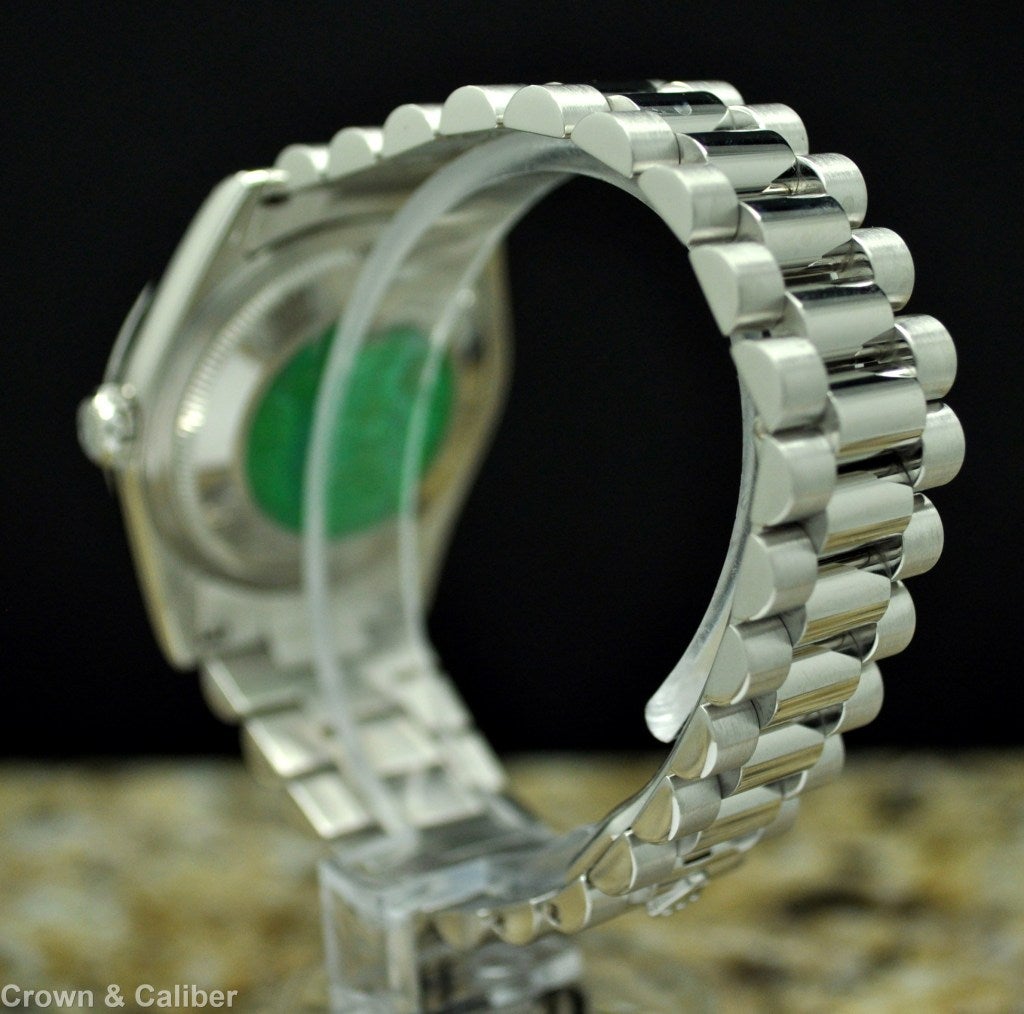 rolex day date platinum meteorite