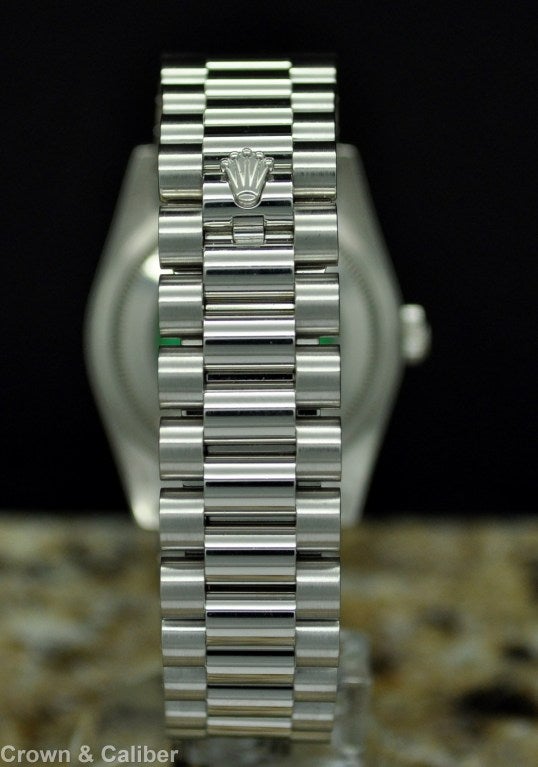 Contemporary Rolex Platinum Day-Date with Meteorite Diamond Dial Ref 118206