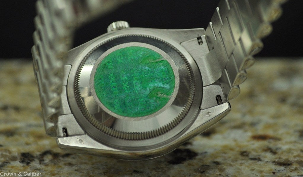 Women's Rolex Platinum Day-Date with Meteorite Diamond Dial Ref 118206