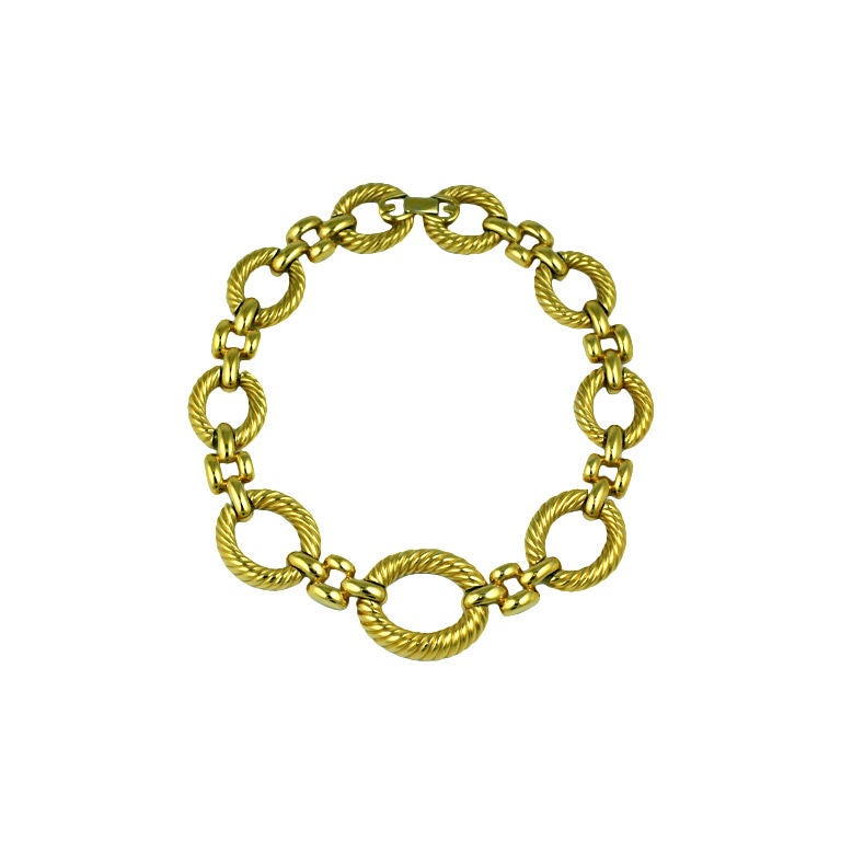 Givenchy Twisted Gold Link Necklace