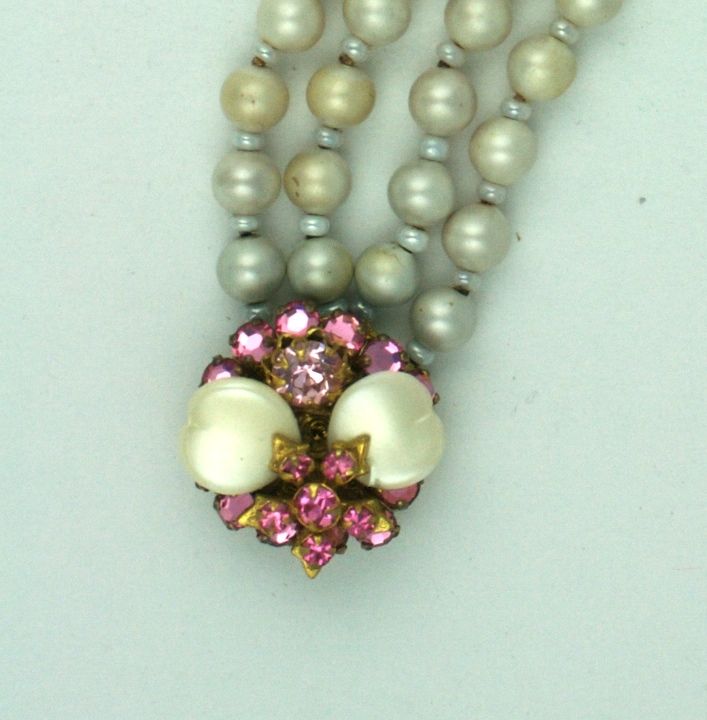 Miriam Haskell Freshwater Pearl Bracelet In Excellent Condition For Sale In New York, NY
