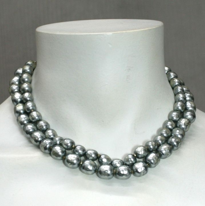 silver pearl necklace