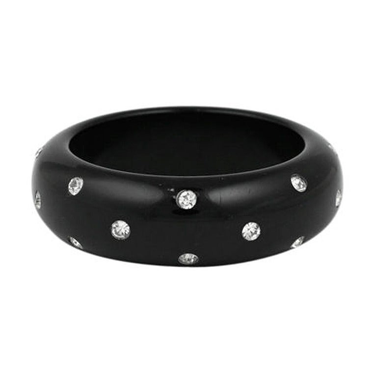 Pave Bakelite Bangle