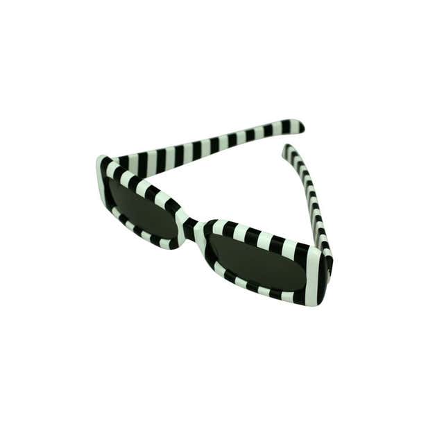 Trifari Pop Striped Sunglasses at 1stDibs | black and white striped ...