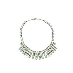 Deco Crystal Fringe Necklace 11