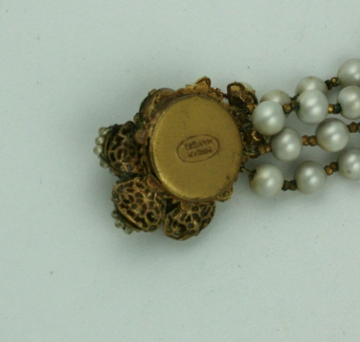 Miriam Haskell Bracelet de perles d'eau douce et de citrine Pour femmes en vente