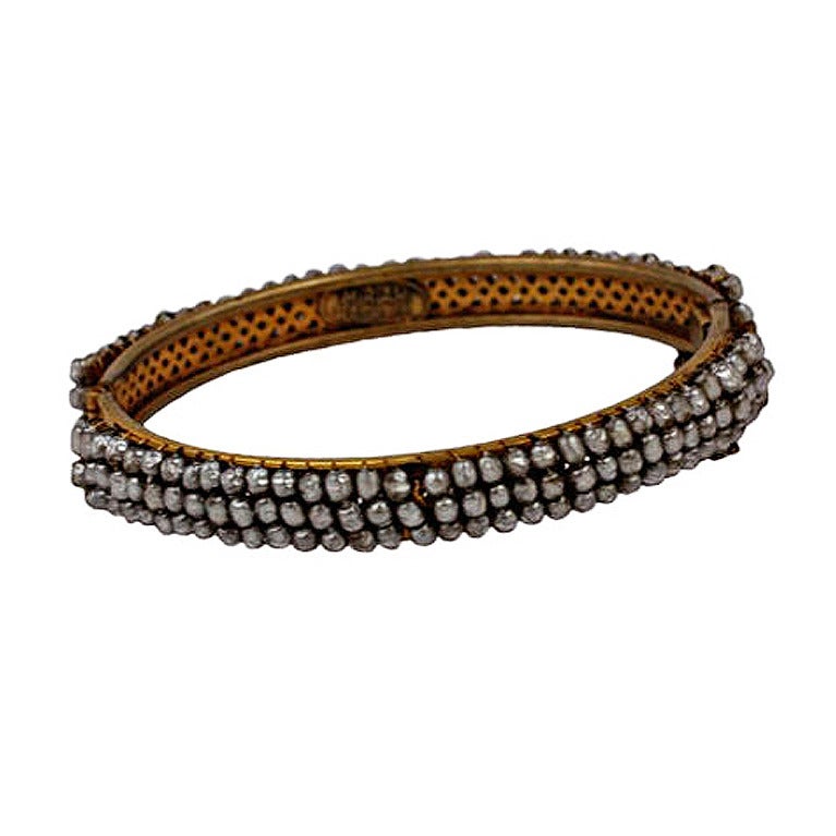 Miriam Haskell  Baroque Pearl Bangle