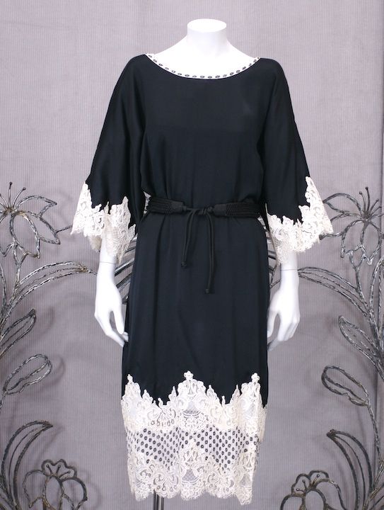 Geoffrey Beene Lace and Jacquard Dress 1
