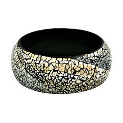 Art Deco Eggshell Lacquer Bangle 11
