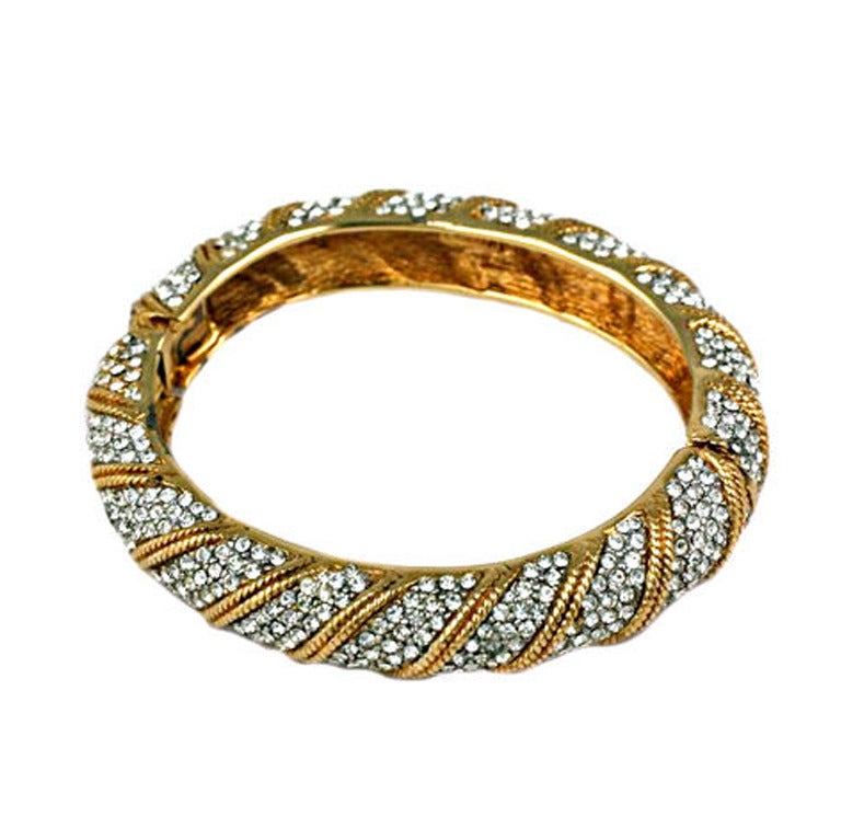 Pave Ciner Bangle For Sale