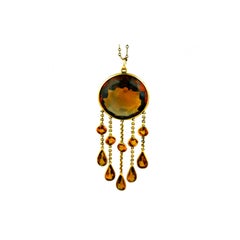 Victorian Citrine Pendant