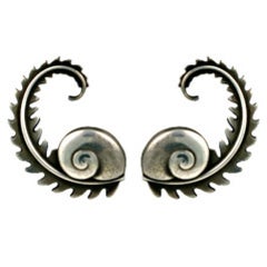 Georg Jensen Fern Earrings 5
