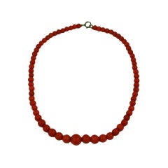 Victorian Coral Beads