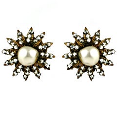 Attractive Miriam Haskell Star Earrings