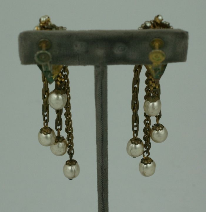 Miriam Haskell Cascade-Perlen-Ohrringe Damen im Angebot