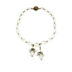 Rock Crystal Deco Necklace 7