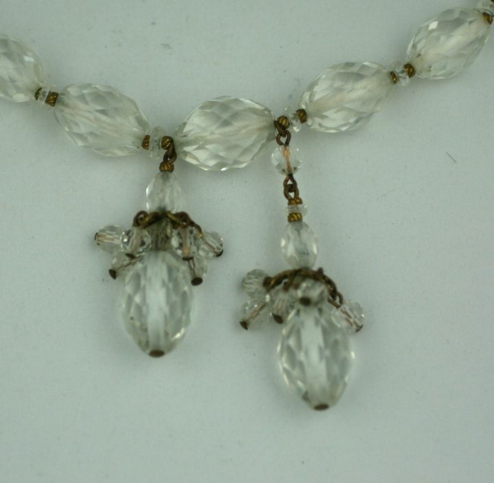 Art Deco Rock Crystal Deco Necklace