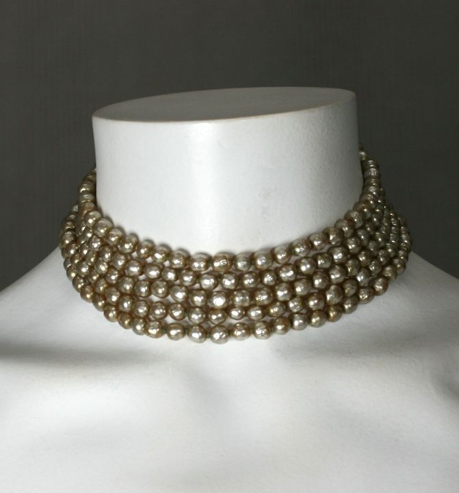 Miriam Haskell Collier de perles baroques à cinq brins Pour femmes en vente
