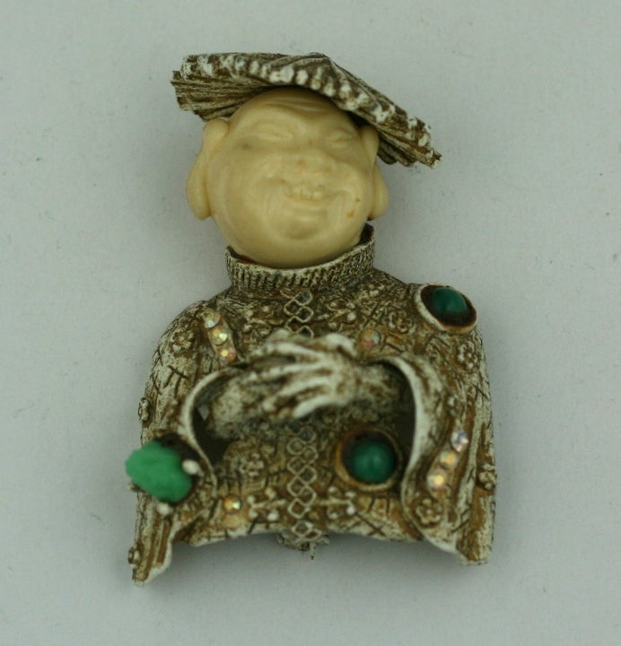 Har Asian Man Brooch