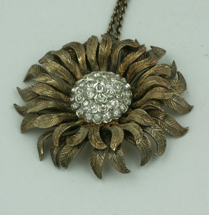 Women's Nettie Rosenstein Sterling Sunflower Pendant