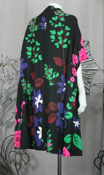 Women's Pop Print Floral Linen Coat