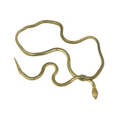 Hobe  Serpent Snake Chain  Necklace