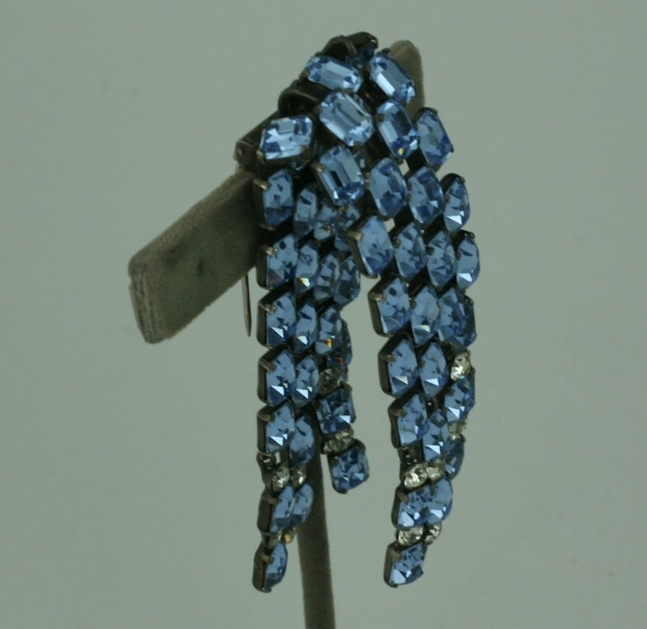 Women's French Aquamarine Cascade Clip, Jacques Griffe, 1955 For Sale